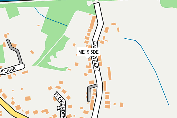 ME19 5DE map - OS OpenMap – Local (Ordnance Survey)