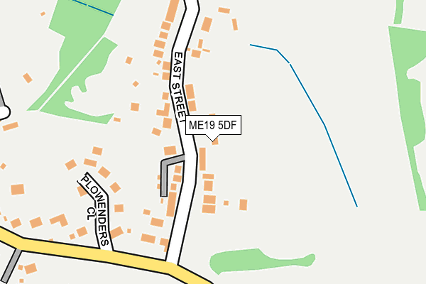 ME19 5DF map - OS OpenMap – Local (Ordnance Survey)