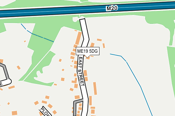 ME19 5DG map - OS OpenMap – Local (Ordnance Survey)