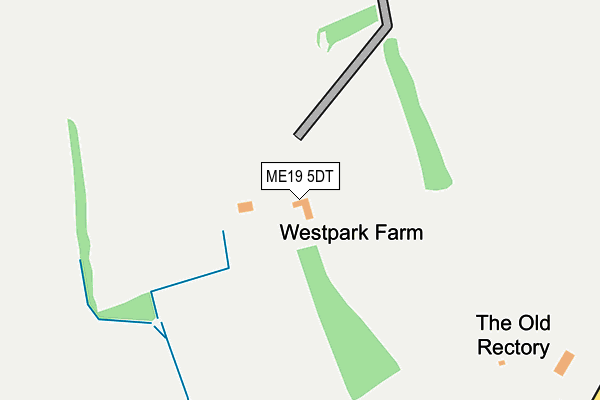 ME19 5DT map - OS OpenMap – Local (Ordnance Survey)