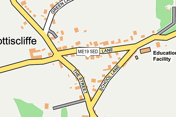 ME19 5ED map - OS OpenMap – Local (Ordnance Survey)