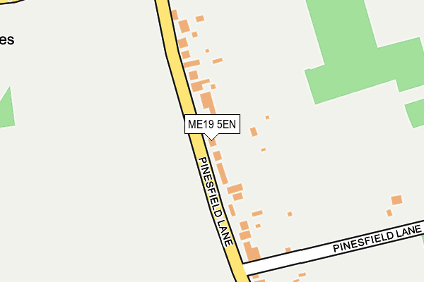 ME19 5EN map - OS OpenMap – Local (Ordnance Survey)