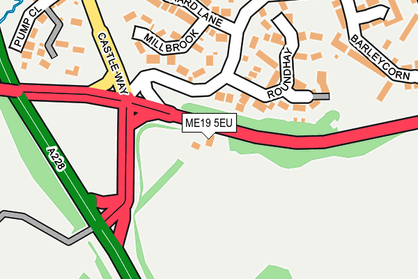 ME19 5EU map - OS OpenMap – Local (Ordnance Survey)