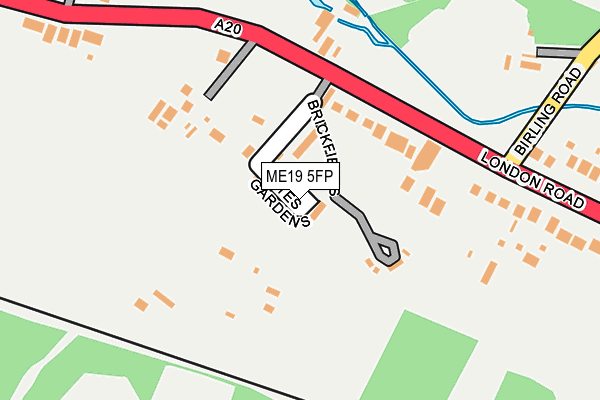 ME19 5FP map - OS OpenMap – Local (Ordnance Survey)