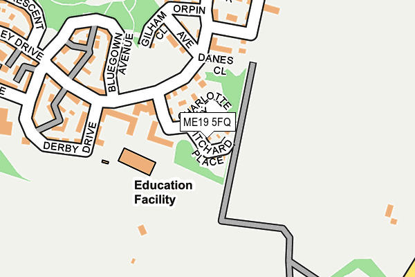 ME19 5FQ map - OS OpenMap – Local (Ordnance Survey)