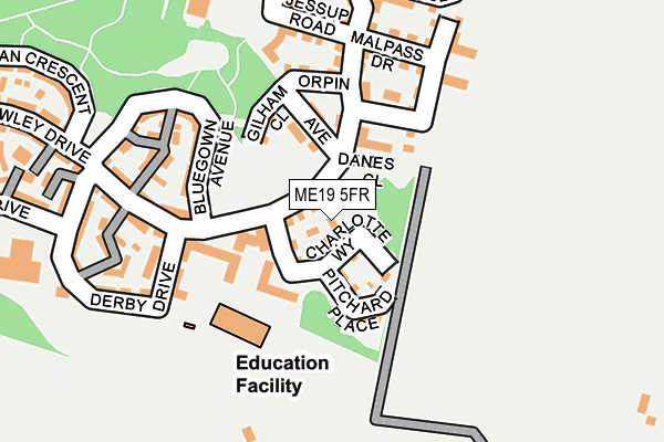 ME19 5FR map - OS OpenMap – Local (Ordnance Survey)