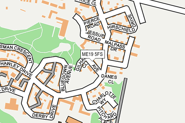 ME19 5FS map - OS OpenMap – Local (Ordnance Survey)