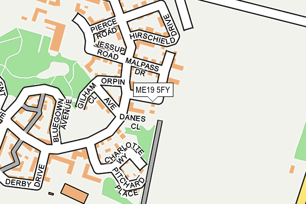 ME19 5FY map - OS OpenMap – Local (Ordnance Survey)