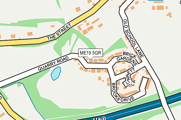 ME19 5GR map - OS OpenMap – Local (Ordnance Survey)