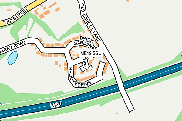 ME19 5GU map - OS OpenMap – Local (Ordnance Survey)