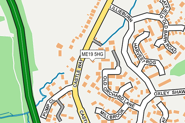 ME19 5HG map - OS OpenMap – Local (Ordnance Survey)