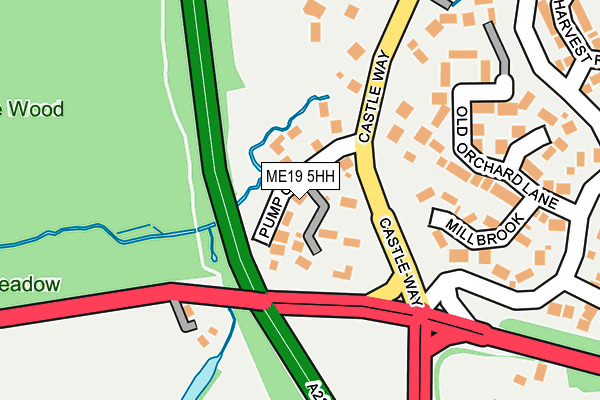 ME19 5HH map - OS OpenMap – Local (Ordnance Survey)
