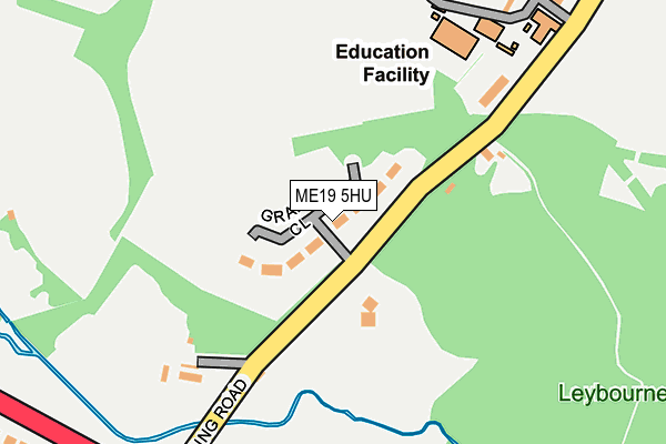 ME19 5HU map - OS OpenMap – Local (Ordnance Survey)