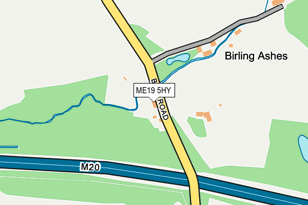 ME19 5HY map - OS OpenMap – Local (Ordnance Survey)