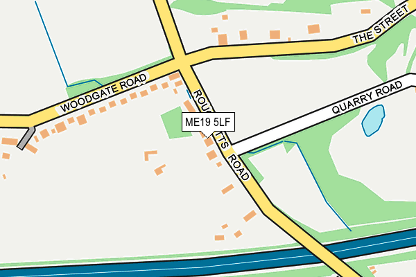 ME19 5LF map - OS OpenMap – Local (Ordnance Survey)