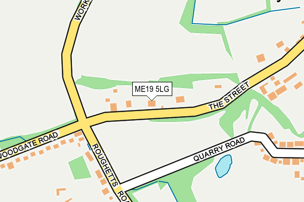 ME19 5LG map - OS OpenMap – Local (Ordnance Survey)