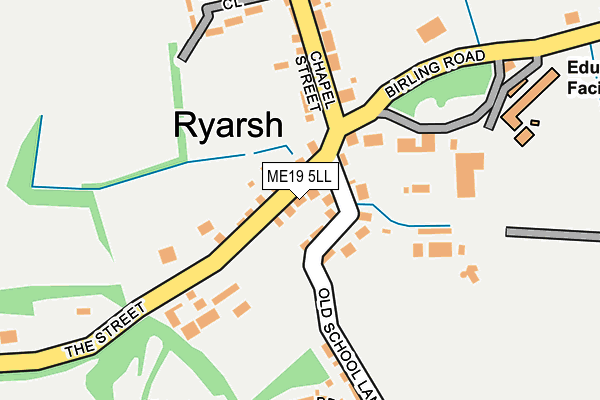 ME19 5LL map - OS OpenMap – Local (Ordnance Survey)