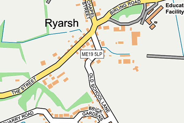 ME19 5LP map - OS OpenMap – Local (Ordnance Survey)