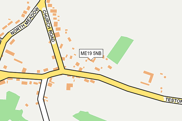 ME19 5NB map - OS OpenMap – Local (Ordnance Survey)