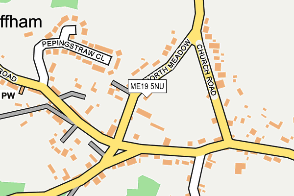 ME19 5NU map - OS OpenMap – Local (Ordnance Survey)