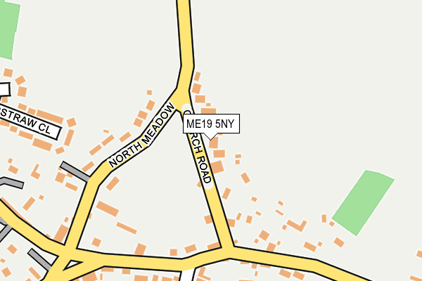 ME19 5NY map - OS OpenMap – Local (Ordnance Survey)