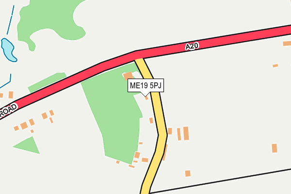 ME19 5PJ map - OS OpenMap – Local (Ordnance Survey)