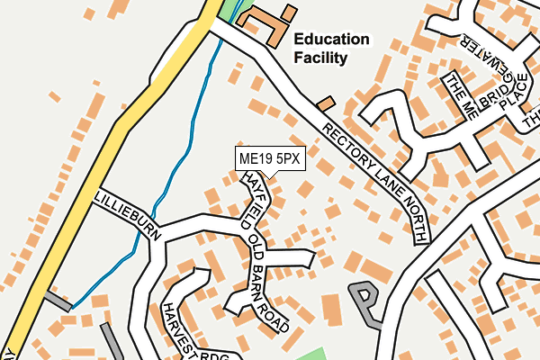 ME19 5PX map - OS OpenMap – Local (Ordnance Survey)