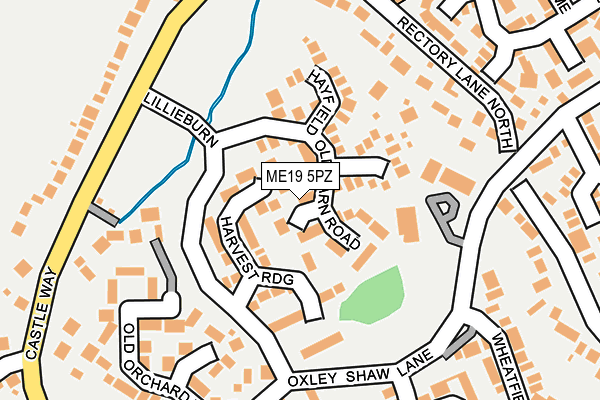 ME19 5PZ map - OS OpenMap – Local (Ordnance Survey)