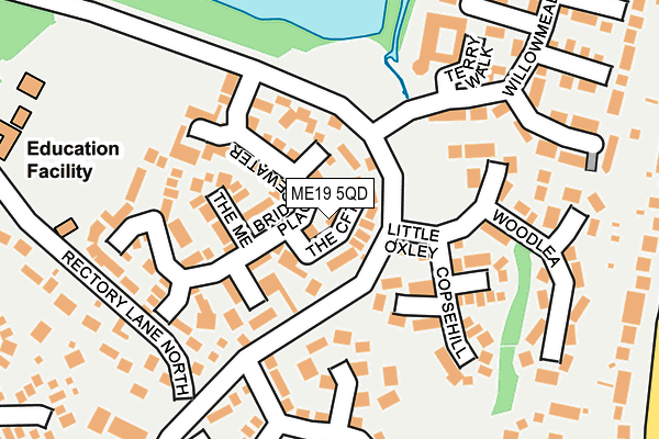 ME19 5QD map - OS OpenMap – Local (Ordnance Survey)