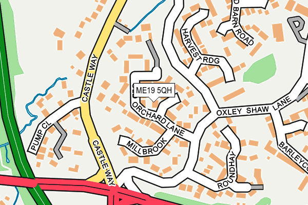 ME19 5QH map - OS OpenMap – Local (Ordnance Survey)