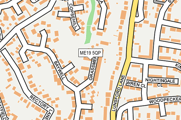 ME19 5QP map - OS OpenMap – Local (Ordnance Survey)