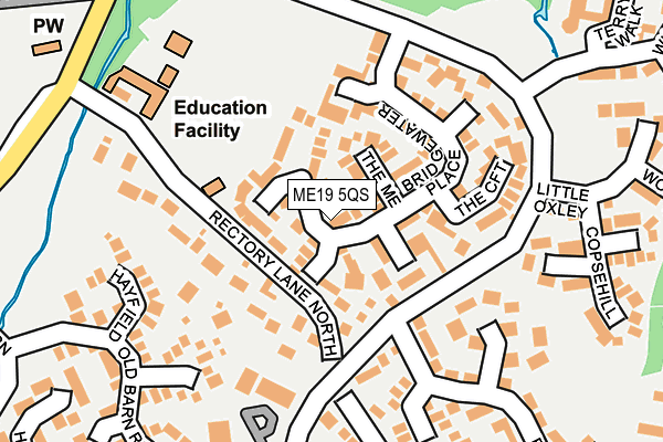 ME19 5QS map - OS OpenMap – Local (Ordnance Survey)