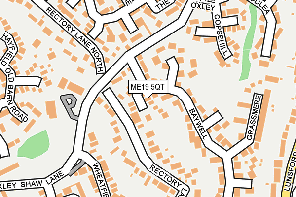 ME19 5QT map - OS OpenMap – Local (Ordnance Survey)