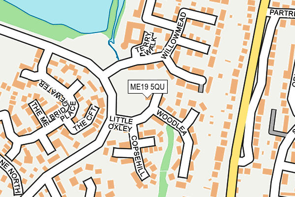 ME19 5QU map - OS OpenMap – Local (Ordnance Survey)