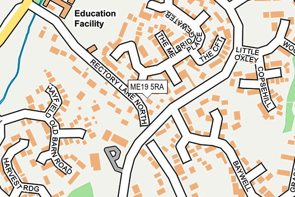 ME19 5RA map - OS OpenMap – Local (Ordnance Survey)