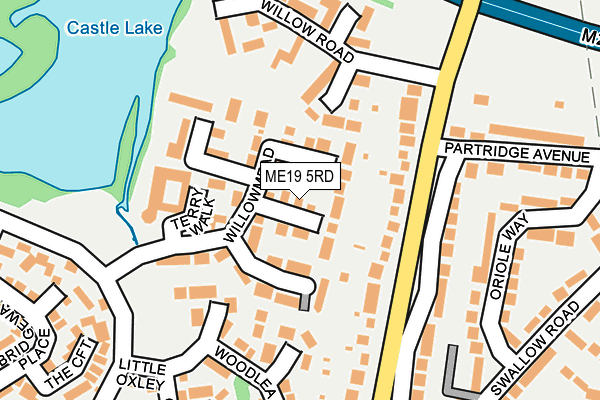 ME19 5RD map - OS OpenMap – Local (Ordnance Survey)