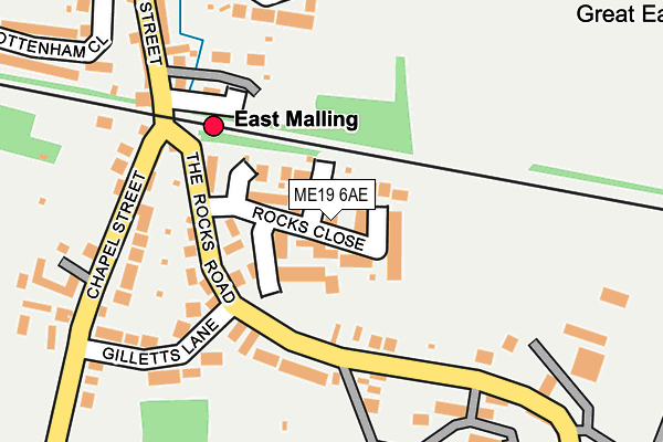 ME19 6AE map - OS OpenMap – Local (Ordnance Survey)