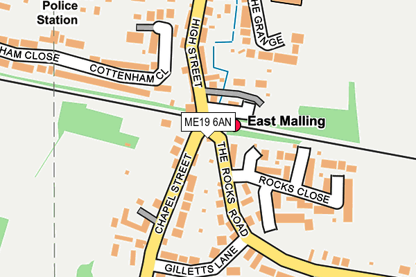 ME19 6AN map - OS OpenMap – Local (Ordnance Survey)