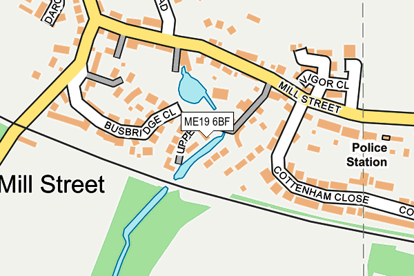 ME19 6BF map - OS OpenMap – Local (Ordnance Survey)