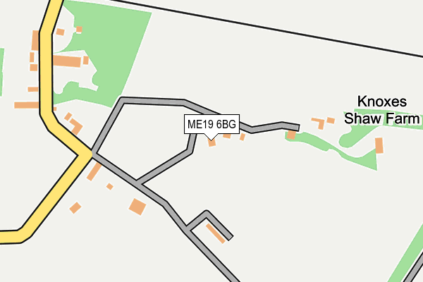 ME19 6BG map - OS OpenMap – Local (Ordnance Survey)