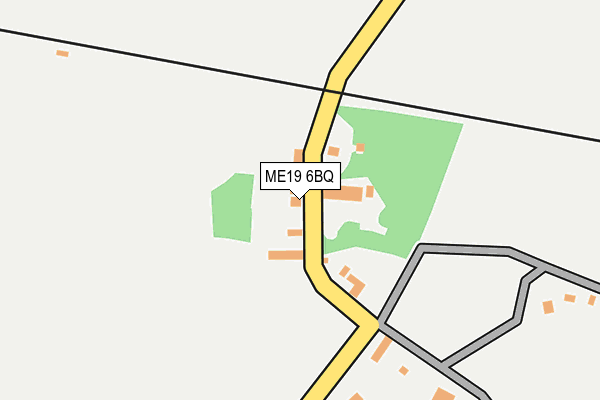 ME19 6BQ map - OS OpenMap – Local (Ordnance Survey)
