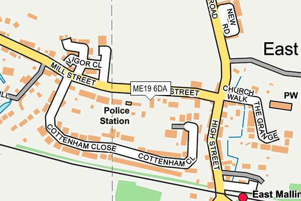 Map of JENNIE SHELDON PR LTD at local scale