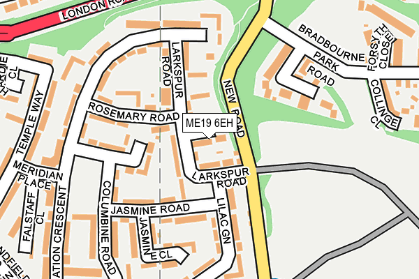 ME19 6EH map - OS OpenMap – Local (Ordnance Survey)