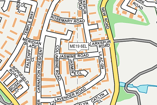 ME19 6EL map - OS OpenMap – Local (Ordnance Survey)