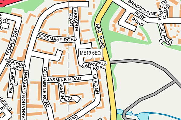 ME19 6EQ map - OS OpenMap – Local (Ordnance Survey)