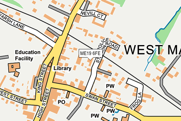 ME19 6FE map - OS OpenMap – Local (Ordnance Survey)