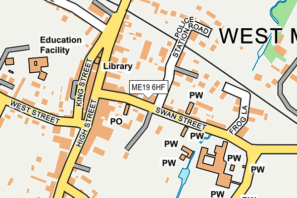 ME19 6HF map - OS OpenMap – Local (Ordnance Survey)