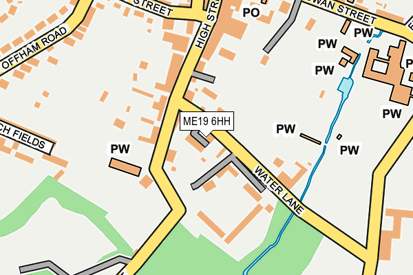 ME19 6HH map - OS OpenMap – Local (Ordnance Survey)