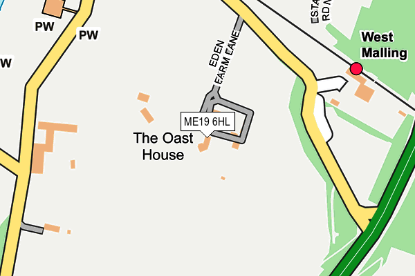ME19 6HL map - OS OpenMap – Local (Ordnance Survey)