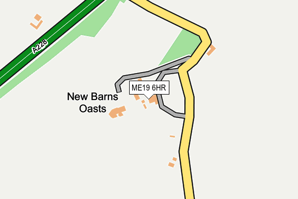 ME19 6HR map - OS OpenMap – Local (Ordnance Survey)